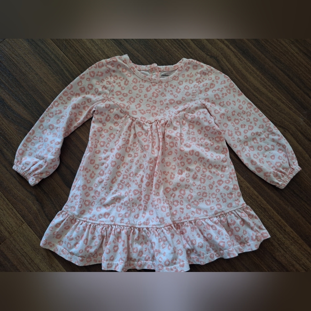 Gerber Pink Leopard Baby Dress 18M